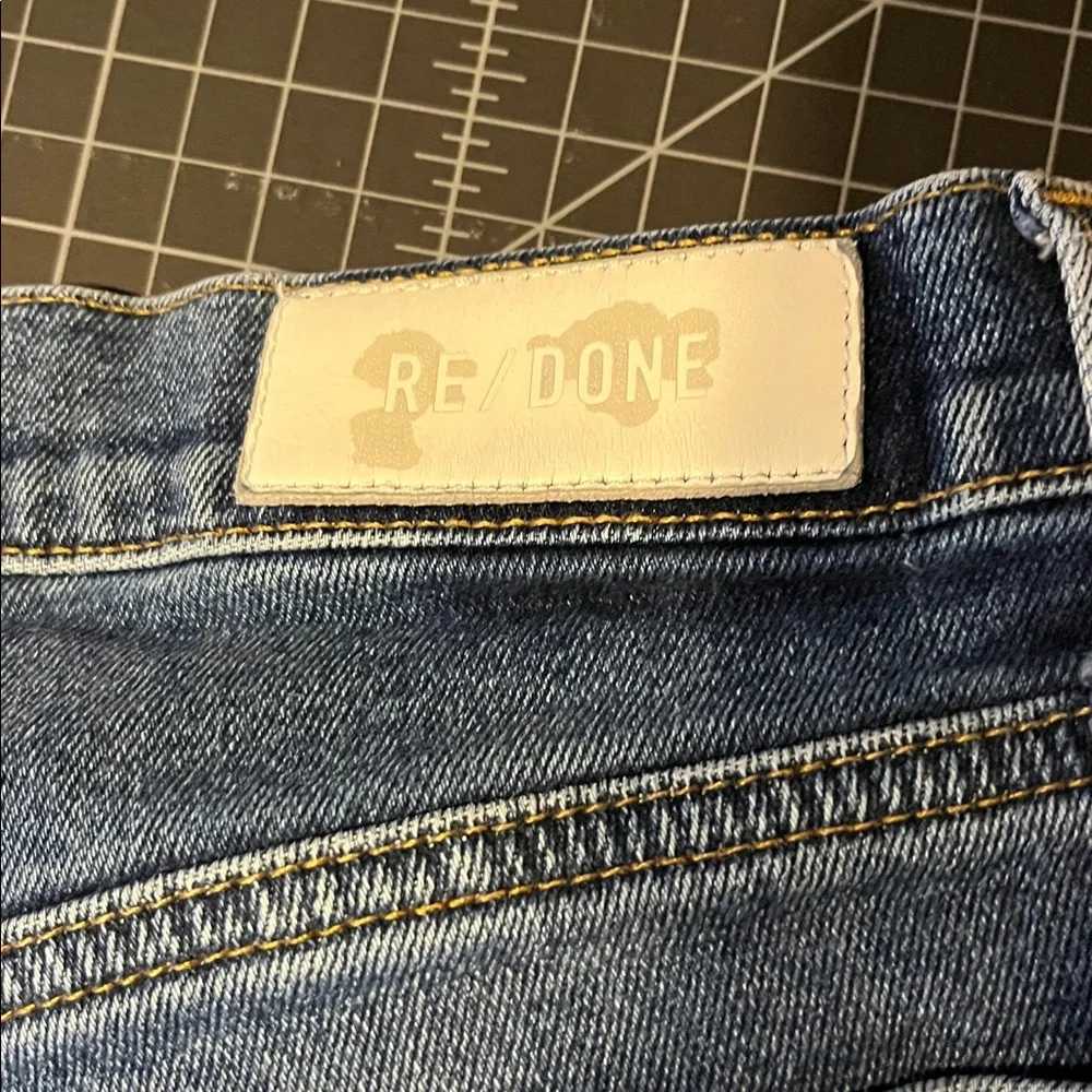 Re/Done Seventies Stove Pipe 27 Blue Straight Jeans distressed - Picture 7 of 9